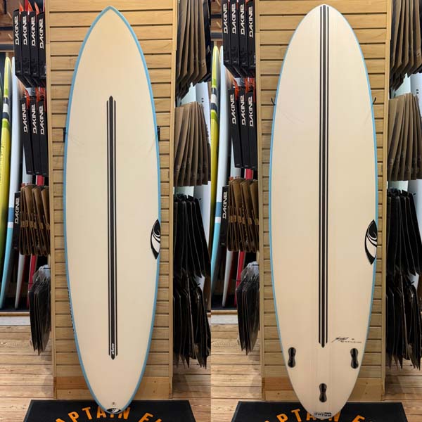 7'2 Midgician E3 surfboard top photo