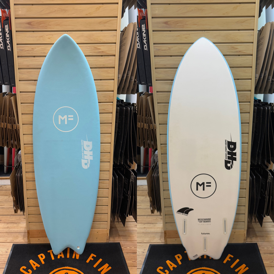 5'4 DHD surfboard top photo