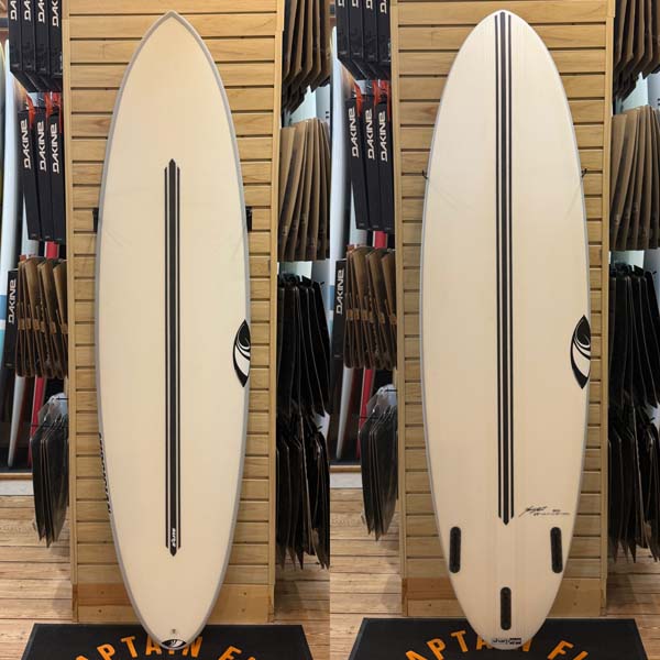 6'8 Midgician E3 surfboard top photo