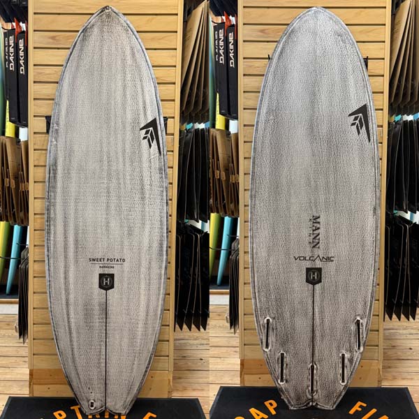 6'0 Sweet Potato Volcanic surfboard top photo