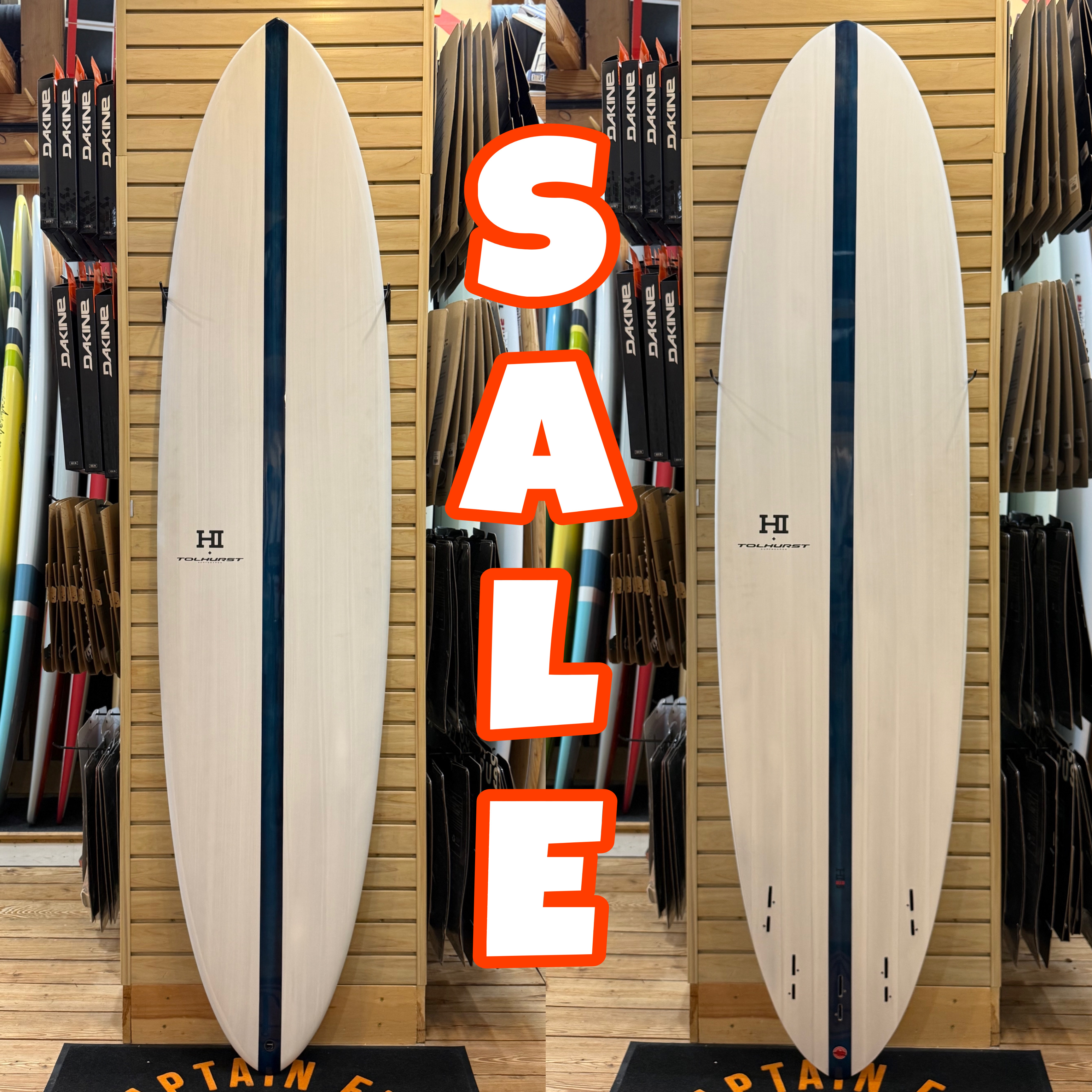 7'6 MID 6 surfboard top photo