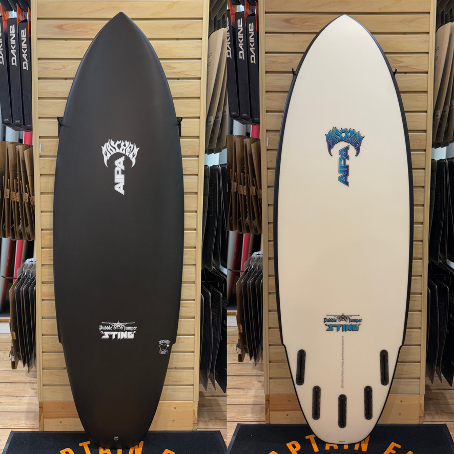5'10 Aipa PJ Sting surfboard top photo