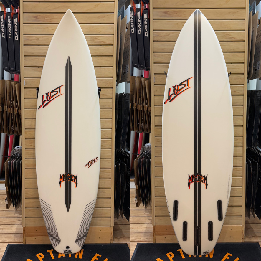 5'8 Ripper Light Speed surfboard top photo