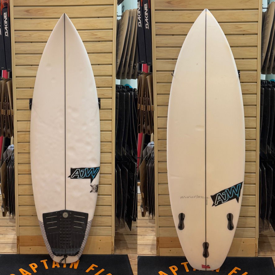 5'6 AJW surfboard top photo
