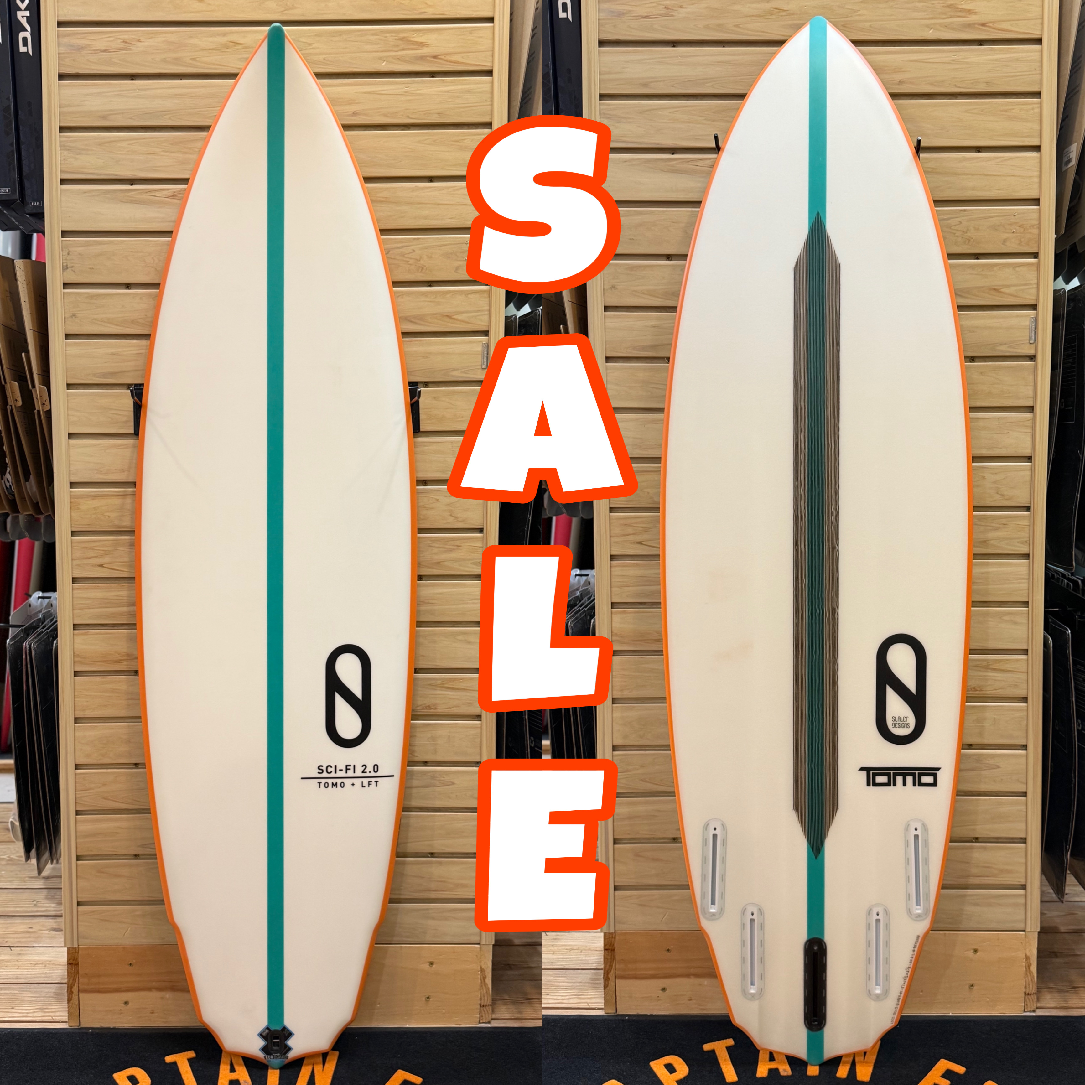 5'1 Sci-Fi  surfboard top photo