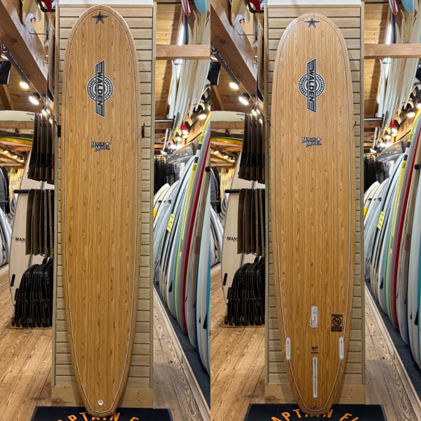 9'0 Magic Model Madera surfboard top photo