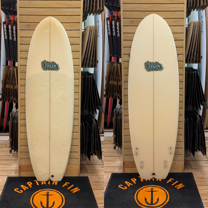 5'10 Bing surfboard top photo