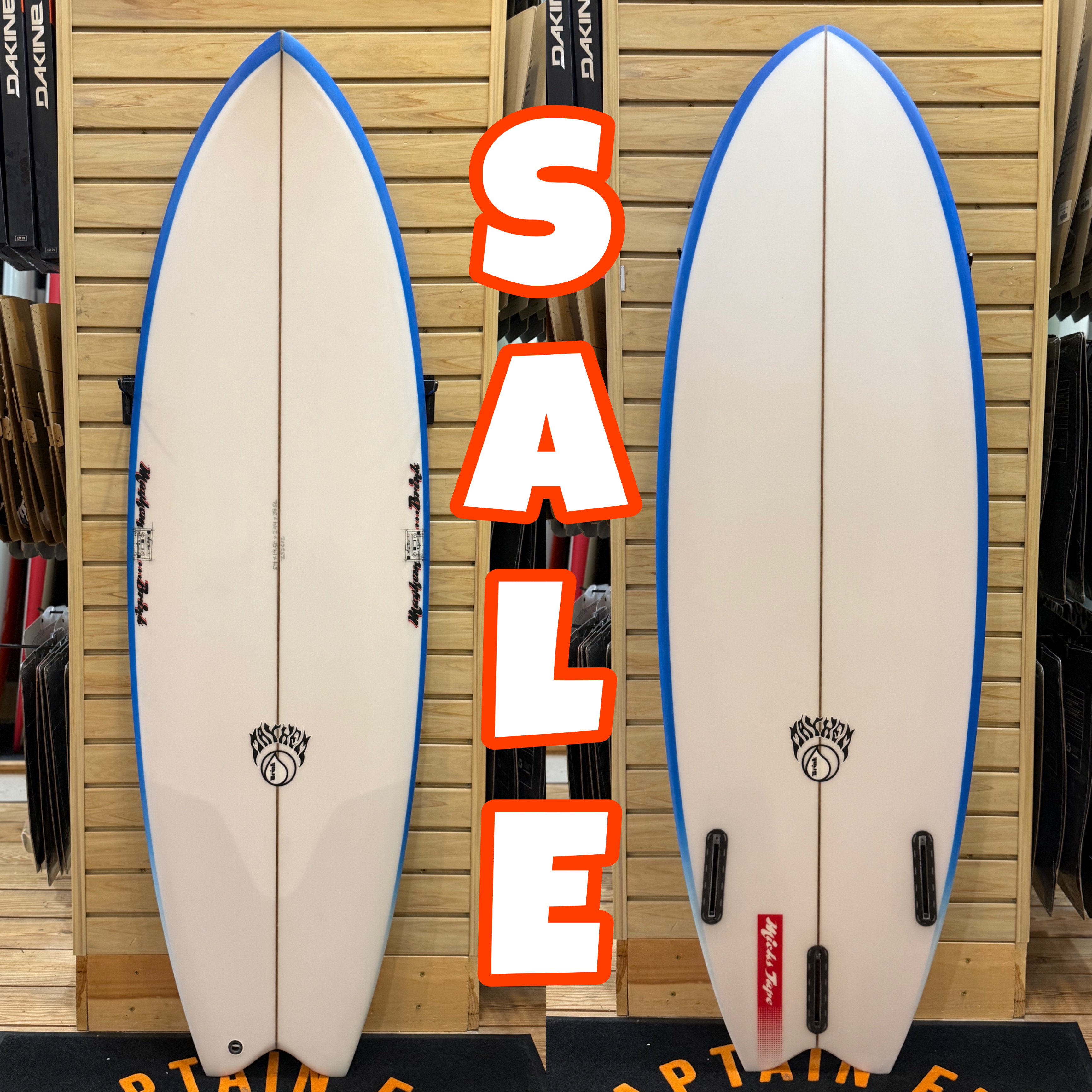 5'4 Micks Tape  surfboard top photo