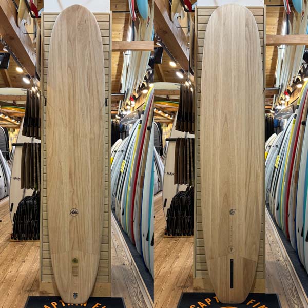 9'2 Chopped Log surfboard top photo