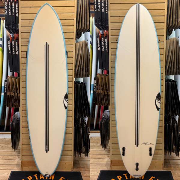 6'10 Midgician  surfboard top photo